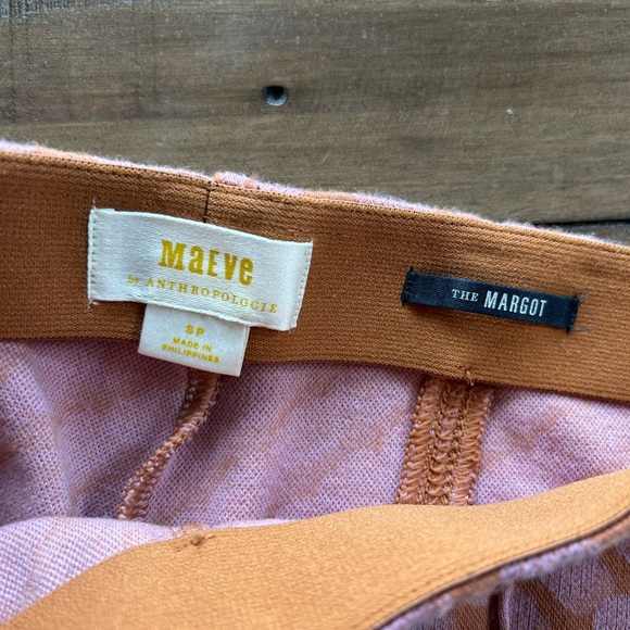 Anthropologie Maeve Margot Kick Flare Crop Pant Pink S - Picture 10 of 11
